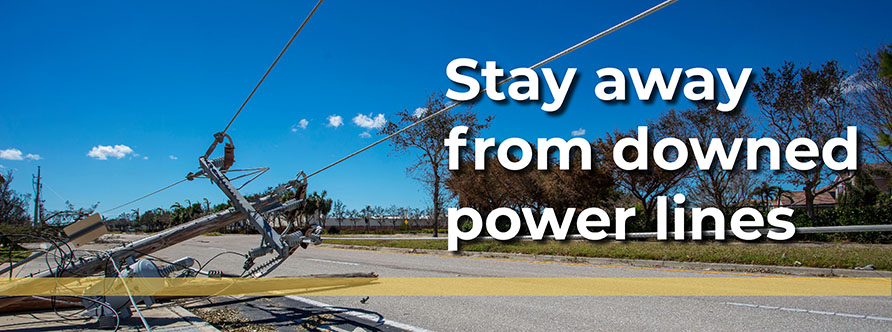 Stay away from power lines